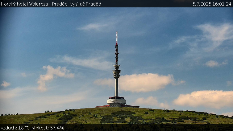 Horský hotel Volareza - Praděd - Vysílač Praděd - 5.7.2025 v 16:01 Horský hotel Volareza - Praděd - Vysílač Praděd - 5.7.2025 v 16:01