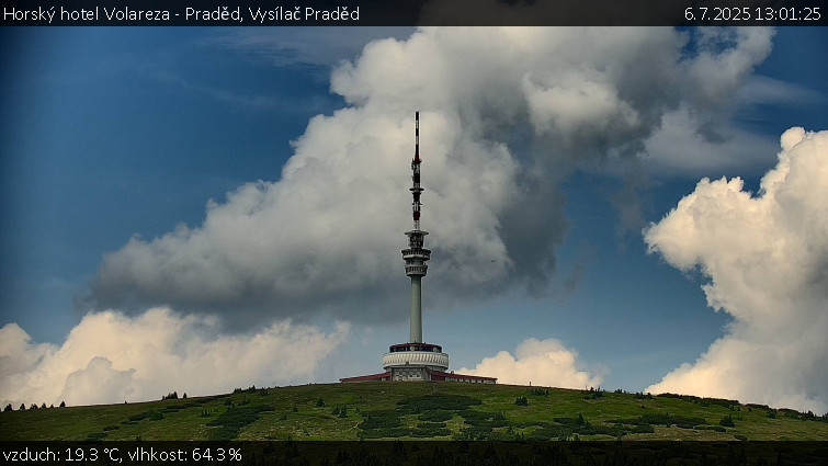 Horský hotel Volareza - Praděd - Vysílač Praděd - 6.7.2025 v 13:01 Horský hotel Volareza - Praděd - Vysílač Praděd - 6.7.2025 v 13:01