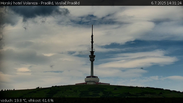 Horský hotel Volareza - Praděd - Vysílač Praděd - 6.7.2025 v 14:31 Horský hotel Volareza - Praděd - Vysílač Praděd - 6.7.2025 v 14:31