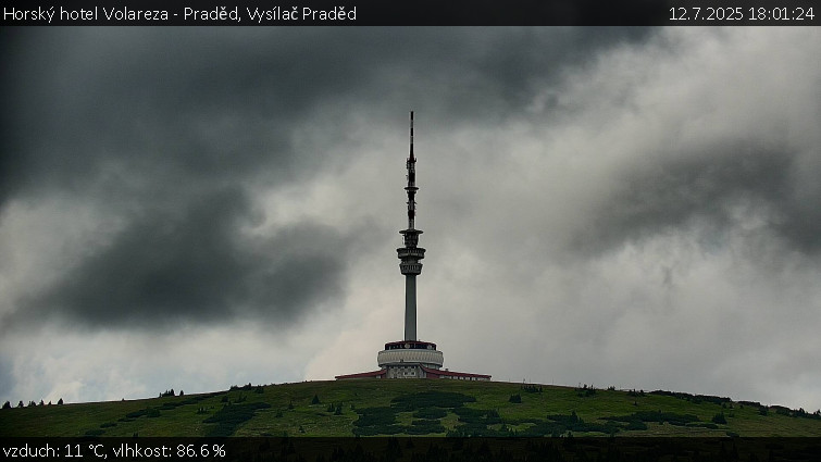 Horský hotel Volareza - Praděd - Vysílač Praděd - 12.7.2025 v 18:01 Horský hotel Volareza - Praděd - Vysílač Praděd - 12.7.2025 v 18:01