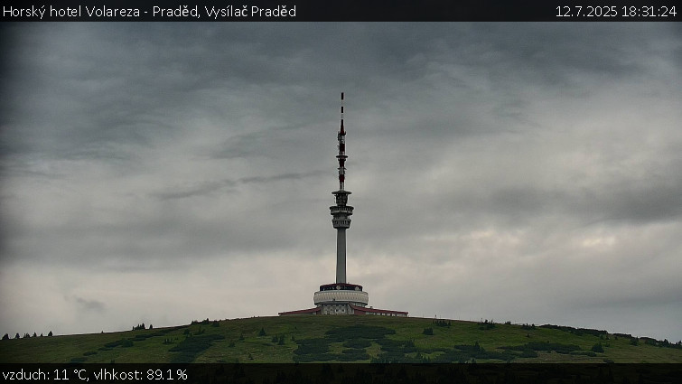 Horský hotel Volareza - Praděd - Vysílač Praděd - 12.7.2025 v 18:31 Horský hotel Volareza - Praděd - Vysílač Praděd - 12.7.2025 v 18:31