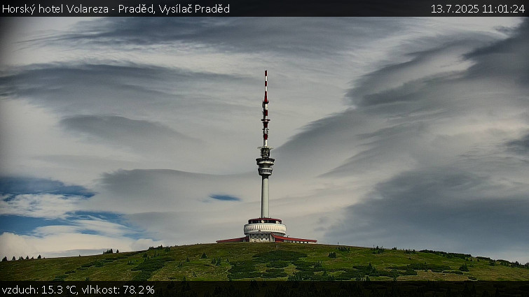 Horský hotel Volareza - Praděd - Vysílač Praděd - 13.7.2025 v 11:01 Horský hotel Volareza - Praděd - Vysílač Praděd - 13.7.2025 v 11:01