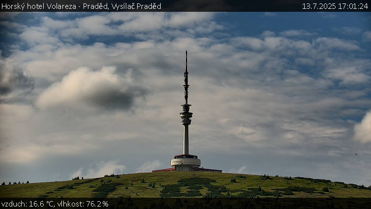 Horský hotel Volareza - Praděd - Vysílač Praděd - 13.7.2025 v 17:01 Horský hotel Volareza - Praděd - Vysílač Praděd - 13.7.2025 v 17:01