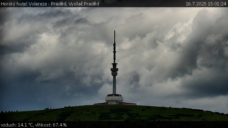 Horský hotel Volareza - Praděd - Vysílač Praděd - 16.7.2025 v 15:01 Horský hotel Volareza - Praděd - Vysílač Praděd - 16.7.2025 v 15:01