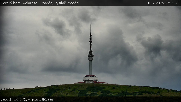 Horský hotel Volareza - Praděd - Vysílač Praděd - 16.7.2025 v 17:31 Horský hotel Volareza - Praděd - Vysílač Praděd - 16.7.2025 v 17:31