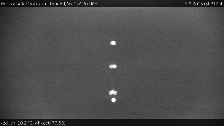 Horský hotel Volareza - Praděd - Vysílač Praděd - 13.9.2025 v 04:31 Horský hotel Volareza - Praděd - Vysílač Praděd - 13.9.2025 v 04:31