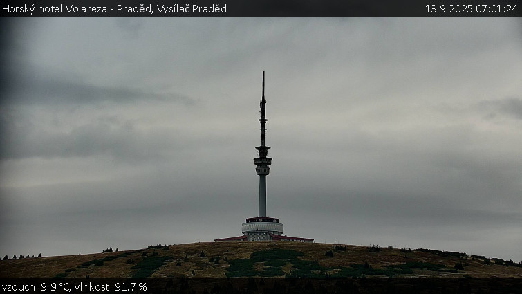 Horský hotel Volareza - Praděd - Vysílač Praděd - 13.9.2025 v 07:01 Horský hotel Volareza - Praděd - Vysílač Praděd - 13.9.2025 v 07:01