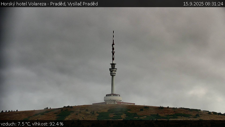 Horský hotel Volareza - Praděd - Vysílač Praděd - 15.9.2025 v 08:31 Horský hotel Volareza - Praděd - Vysílač Praděd - 15.9.2025 v 08:31