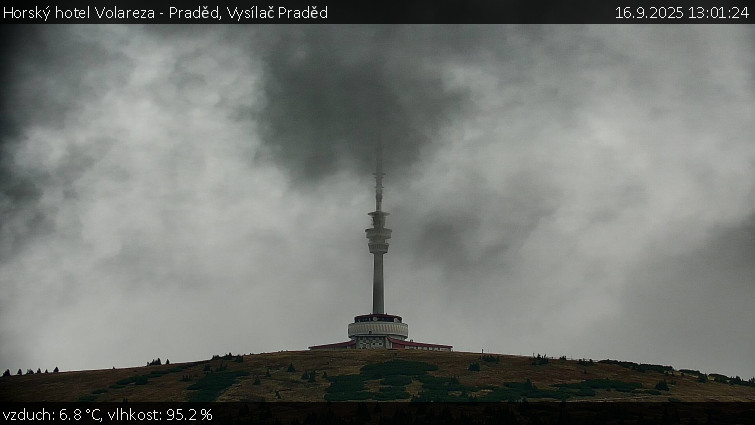 Horský hotel Volareza - Praděd - Vysílač Praděd - 16.9.2025 v 13:01