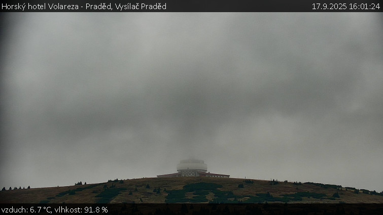 Horský hotel Volareza - Praděd - Vysílač Praděd - 17.9.2025 v 16:01
