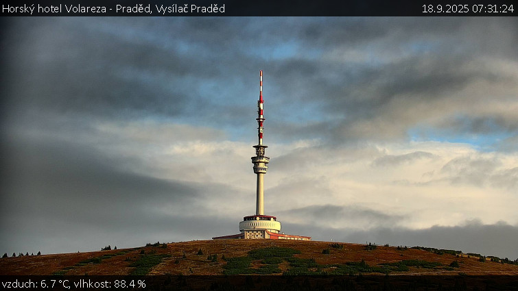 Horský hotel Volareza - Praděd - Vysílač Praděd - 18.9.2025 v 07:31
