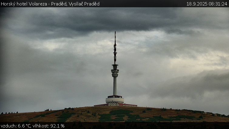 Horský hotel Volareza - Praděd - Vysílač Praděd - 18.9.2025 v 08:31