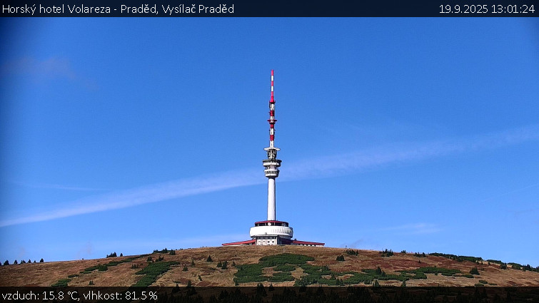 Horský hotel Volareza - Praděd - Vysílač Praděd - 19.9.2025 v 13:01