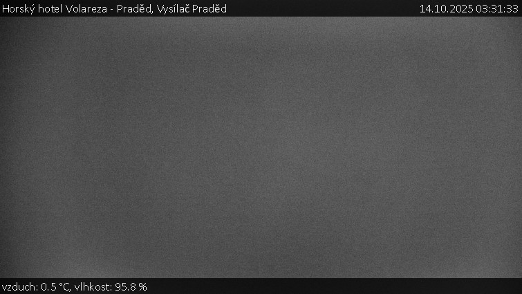 Horský hotel Volareza - Praděd - Vysílač Praděd - 14.10.2025 v 03:31 Horský hotel Volareza - Praděd - Vysílač Praděd - 14.10.2025 v 03:31
