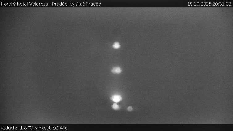 Horský hotel Volareza - Praděd - Vysílač Praděd - 18.10.2025 v 20:31 Horský hotel Volareza - Praděd - Vysílač Praděd - 18.10.2025 v 20:31