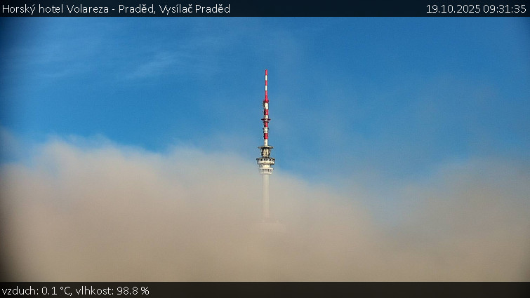 Horský hotel Volareza - Praděd - Vysílač Praděd - 19.10.2025 v 09:31 Horský hotel Volareza - Praděd - Vysílač Praděd - 19.10.2025 v 09:31