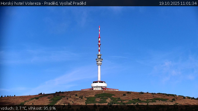Horský hotel Volareza - Praděd - Vysílač Praděd - 19.10.2025 v 11:01 Horský hotel Volareza - Praděd - Vysílač Praděd - 19.10.2025 v 11:01
