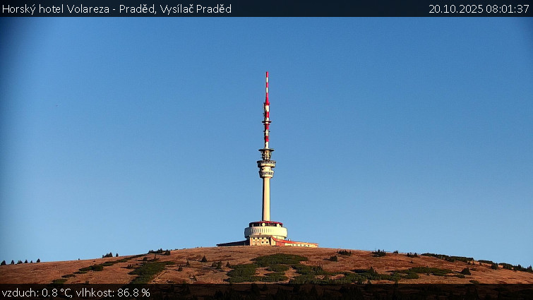Horský hotel Volareza - Praděd - Vysílač Praděd - 20.10.2025 v 08:01 Horský hotel Volareza - Praděd - Vysílač Praděd - 20.10.2025 v 08:01