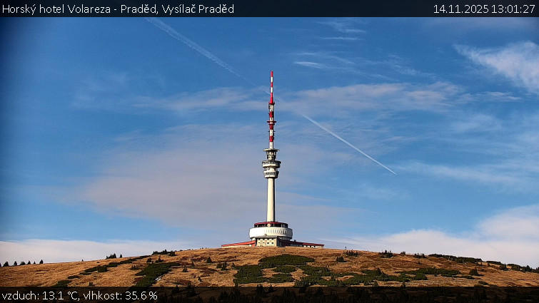 Horský hotel Volareza - Praděd - Vysílač Praděd - 14.11.2025 v 13:01