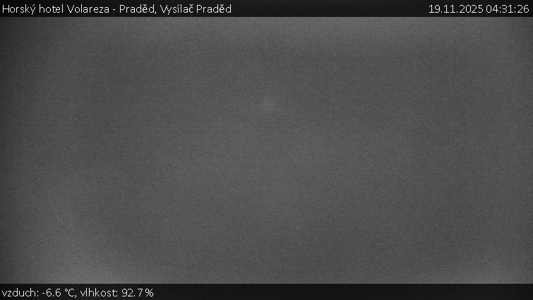 Horský hotel Volareza - Praděd - Vysílač Praděd - 19.11.2025 v 04:31