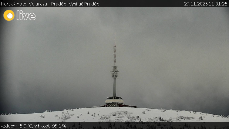 Horský hotel Volareza - Praděd - Vysílač Praděd - 27.11.2025 v 11:31
