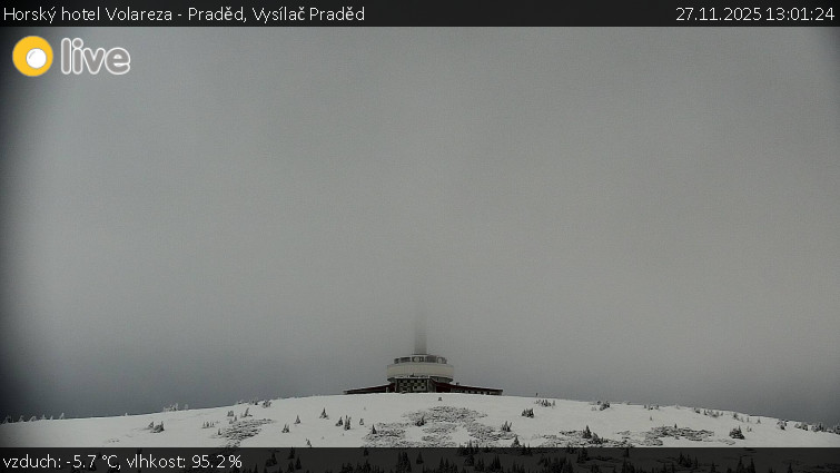 Horský hotel Volareza - Praděd - Vysílač Praděd - 27.11.2025 v 13:01