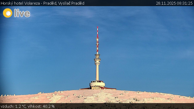 Horský hotel Volareza - Praděd - Vysílač Praděd - 28.11.2025 v 08:31