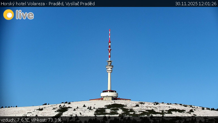 Horský hotel Volareza - Praděd - Vysílač Praděd - 30.11.2025 v 12:01