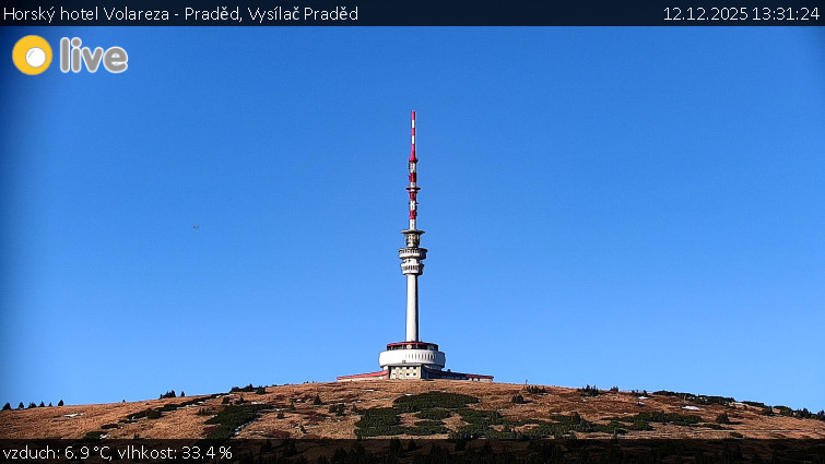 Horský hotel Volareza - Praděd - Vysílač Praděd - 12.12.2025 v 13:31