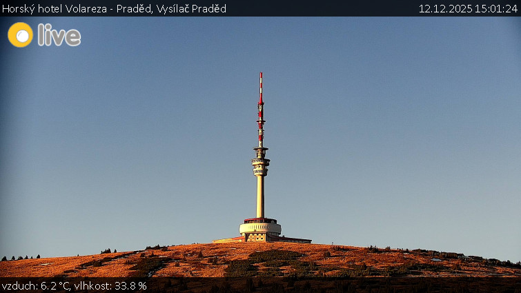 Horský hotel Volareza - Praděd - Vysílač Praděd - 12.12.2025 v 15:01