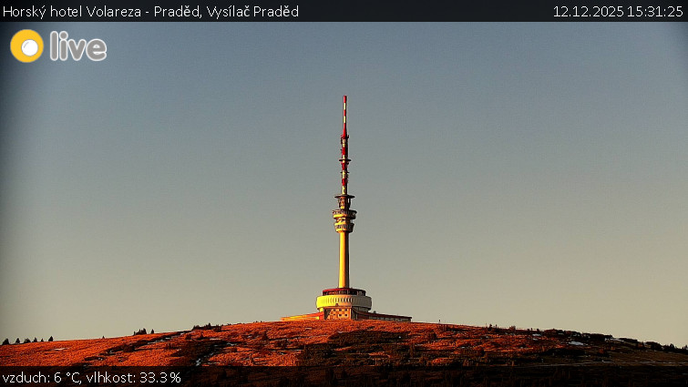 Horský hotel Volareza - Praděd - Vysílač Praděd - 12.12.2025 v 15:31