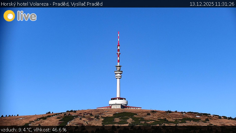 Horský hotel Volareza - Praděd - Vysílač Praděd - 13.12.2025 v 11:31