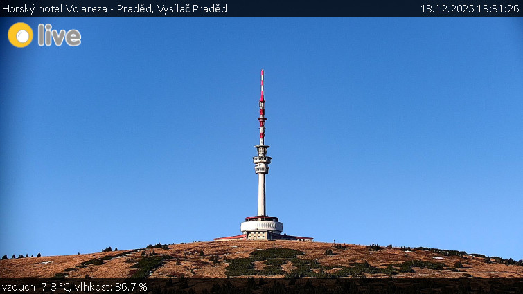 Horský hotel Volareza - Praděd - Vysílač Praděd - 13.12.2025 v 13:31