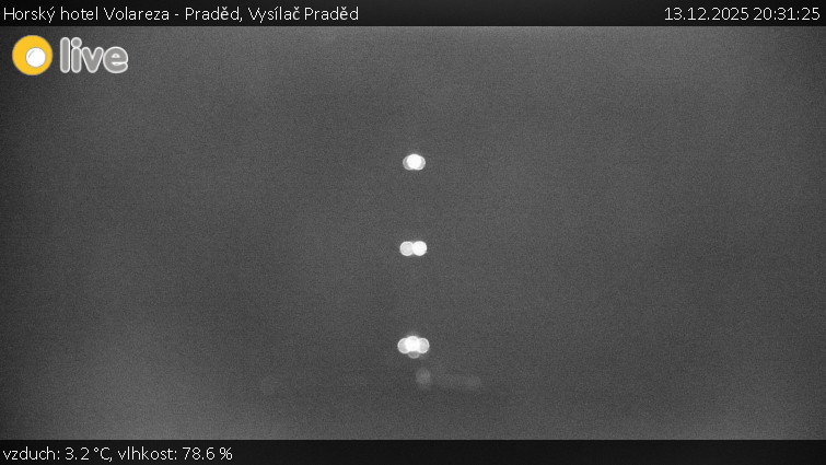 Horský hotel Volareza - Praděd - Vysílač Praděd - 13.12.2025 v 20:31