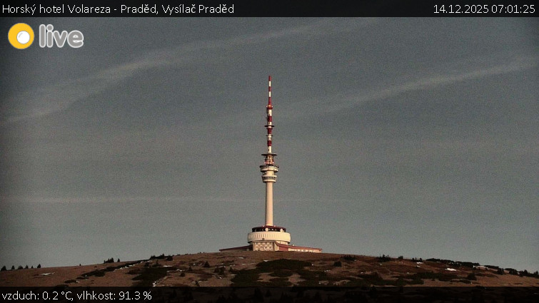 Horský hotel Volareza - Praděd - Vysílač Praděd - 14.12.2025 v 07:01