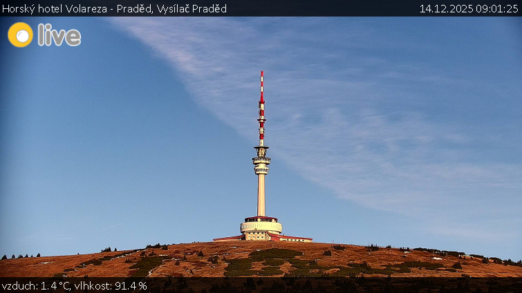 Horský hotel Volareza - Praděd - Vysílač Praděd - 14.12.2025 v 09:01