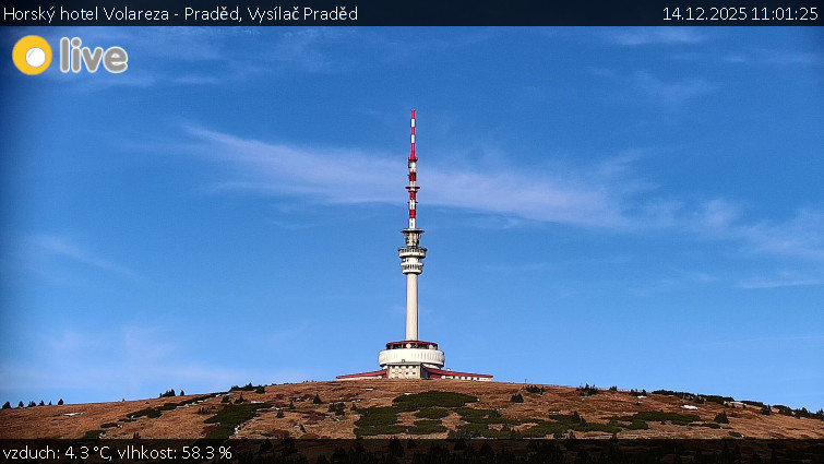 Horský hotel Volareza - Praděd - Vysílač Praděd - 14.12.2025 v 11:01