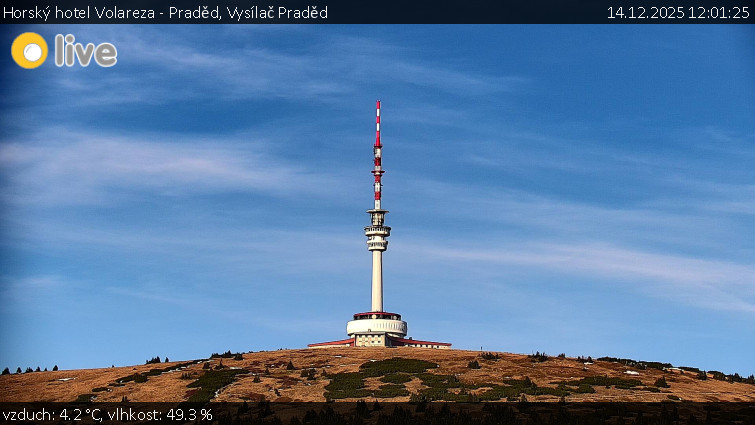 Horský hotel Volareza - Praděd - Vysílač Praděd - 14.12.2025 v 12:01