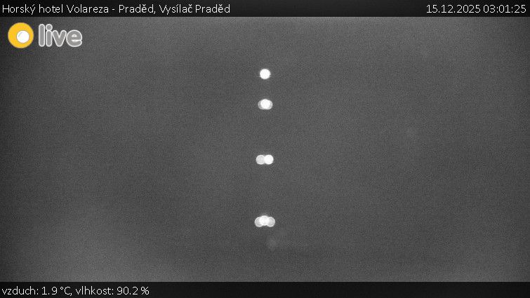 Horský hotel Volareza - Praděd - Vysílač Praděd - 15.12.2025 v 03:01