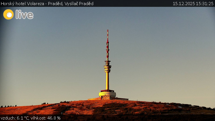 Horský hotel Volareza - Praděd - Vysílač Praděd - 15.12.2025 v 15:31
