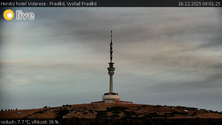 Horský hotel Volareza - Praděd - Vysílač Praděd - 16.12.2025 v 08:01