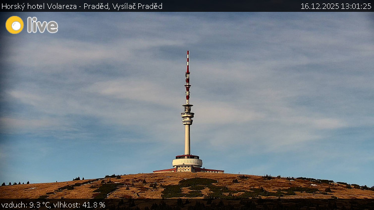 Horský hotel Volareza - Praděd - Vysílač Praděd - 16.12.2025 v 13:01
