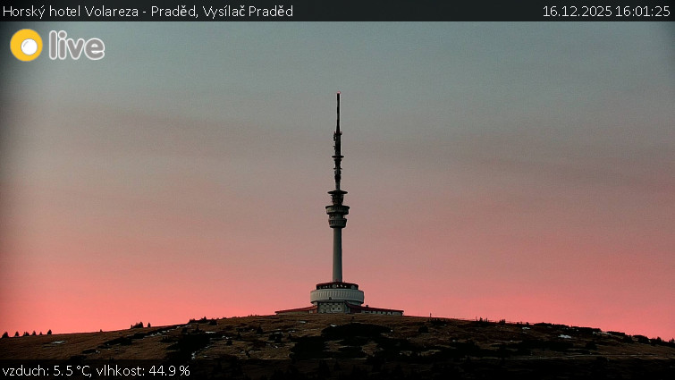 Horský hotel Volareza - Praděd - Vysílač Praděd - 16.12.2025 v 16:01