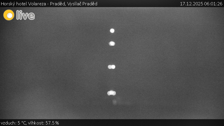 Horský hotel Volareza - Praděd - Vysílač Praděd - 17.12.2025 v 06:01