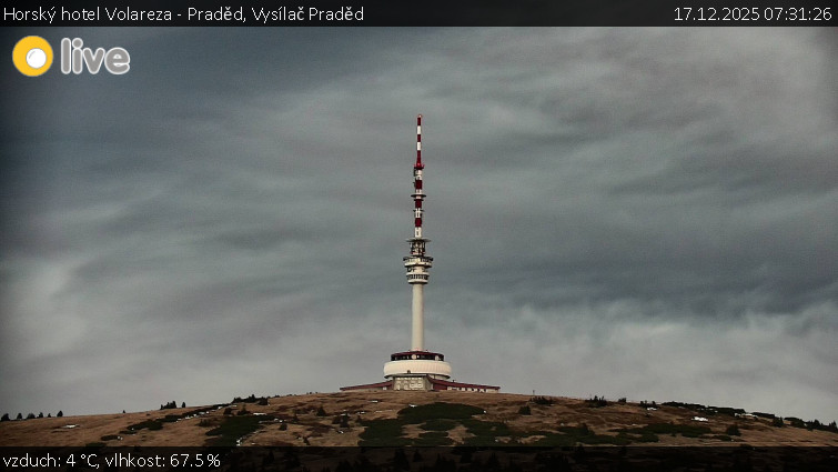 Horský hotel Volareza - Praděd - Vysílač Praděd - 17.12.2025 v 07:31