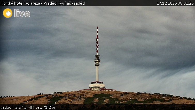 Horský hotel Volareza - Praděd - Vysílač Praděd - 17.12.2025 v 08:01
