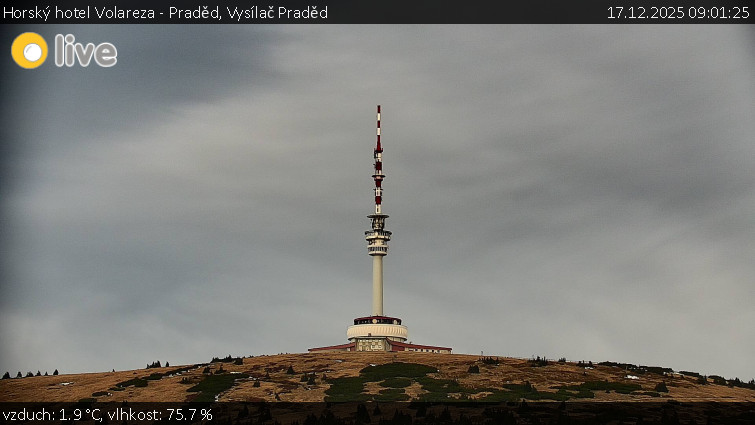 Horský hotel Volareza - Praděd - Vysílač Praděd - 17.12.2025 v 09:01