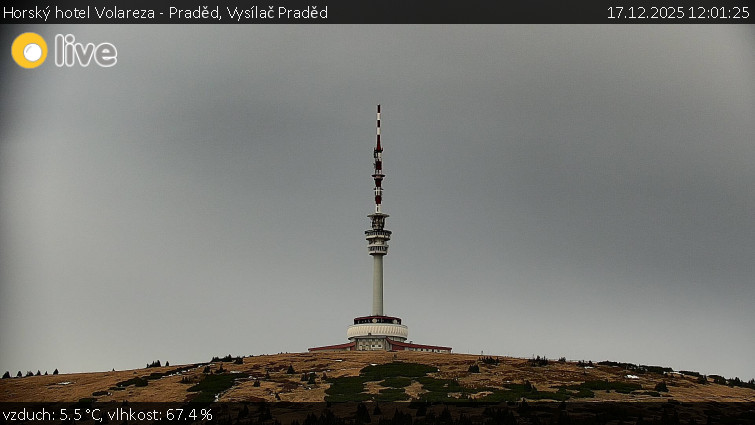 Horský hotel Volareza - Praděd - Vysílač Praděd - 17.12.2025 v 12:01