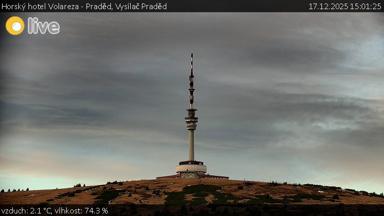 Horský hotel Volareza - Praděd - Vysílač Praděd - 17.12.2025 v 15:01