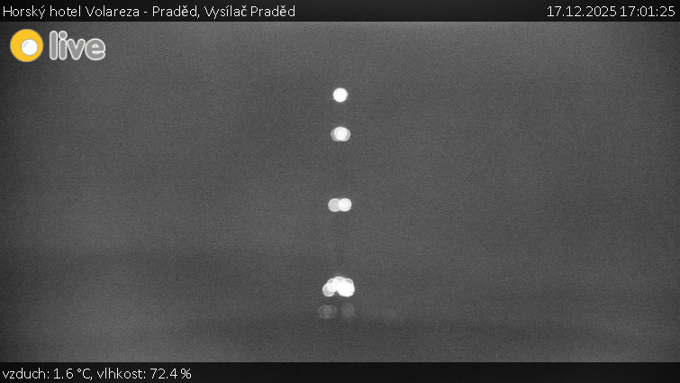 Horský hotel Volareza - Praděd - Vysílač Praděd - 17.12.2025 v 17:01
